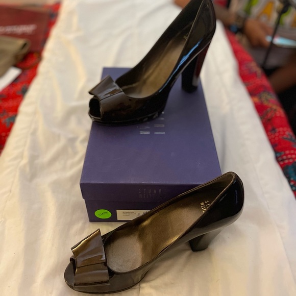 Stuart Weizmann Bowright platform heels - Picture 1 of 8